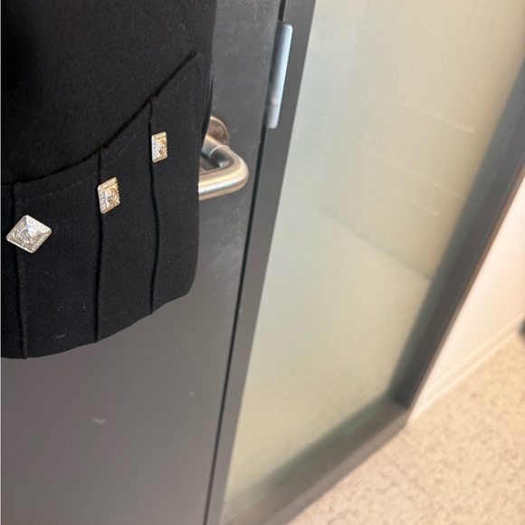 St. Kilda size 40 (10) rare wool Blazer with substantial silver accents. EVC - Picture 6 of 17